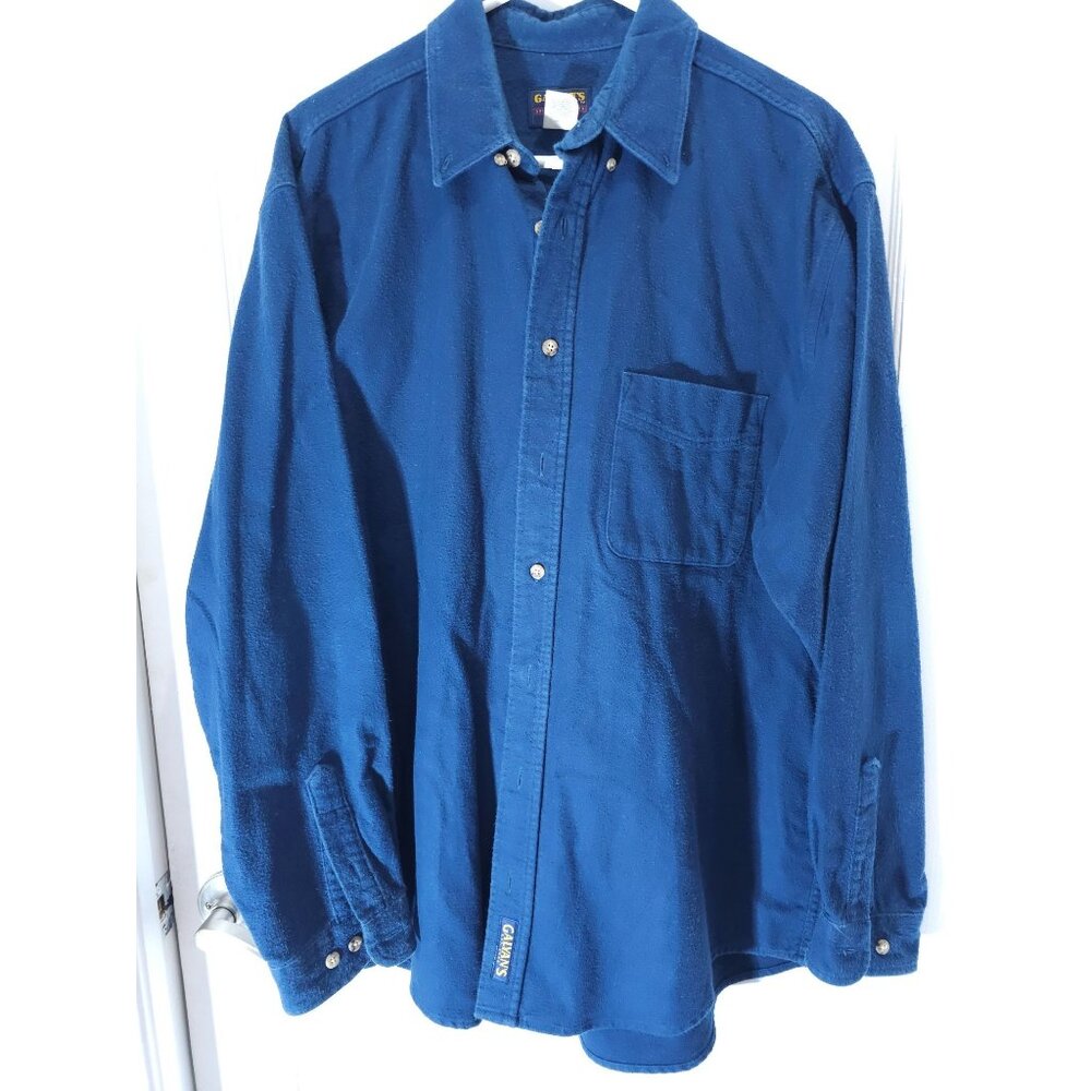 Galyans Guide Blue Cotton Shirt Size Large Tall, For Adventurous Comfort